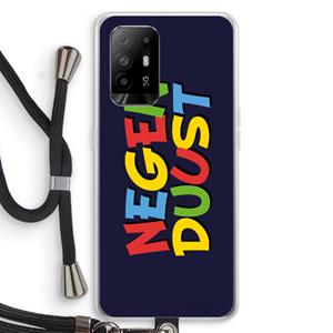 CaseCompany 90's One: Oppo A94 5G Transparant Hoesje met koord