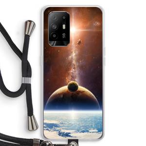 CaseCompany Omicron 2019: Oppo A94 5G Transparant Hoesje met koord
