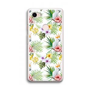 CaseCompany Gele kuif: Google Pixel 3 Transparant Hoesje
