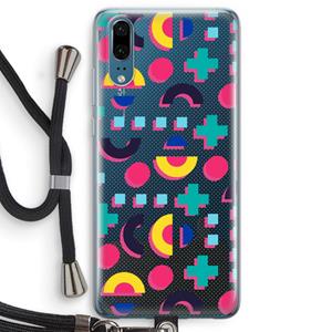 CaseCompany 8-bit N°2: Huawei P20 Transparant Hoesje met koord