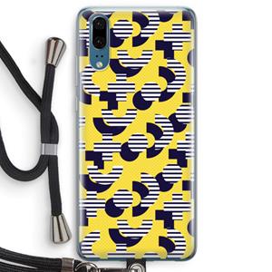 CaseCompany 8-bit N°3: Huawei P20 Transparant Hoesje met koord