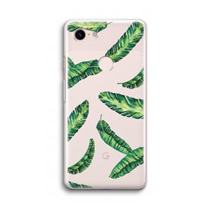 CaseCompany Lange bladeren: Google Pixel 3 Transparant Hoesje