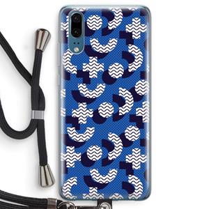 CaseCompany 8-bit N°5: Huawei P20 Transparant Hoesje met koord