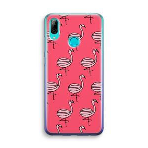CaseCompany Flamingo: Huawei P Smart (2019) Transparant Hoesje