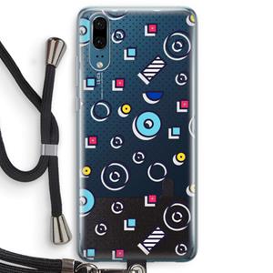 CaseCompany 8-bit N°9: Huawei P20 Transparant Hoesje met koord