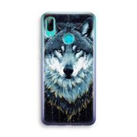 CaseCompany Darkness Wolf: Huawei P Smart (2019) Transparant Hoesje