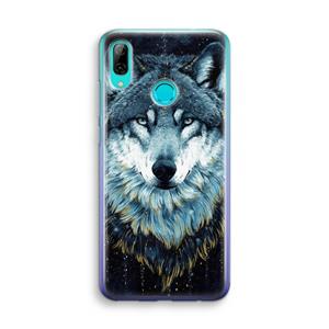 CaseCompany Darkness Wolf: Huawei P Smart (2019) Transparant Hoesje