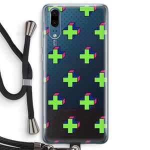CaseCompany 8-bit N°10: Huawei P20 Transparant Hoesje met koord