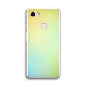CaseCompany Minty mist pastel: Google Pixel 3 Transparant Hoesje