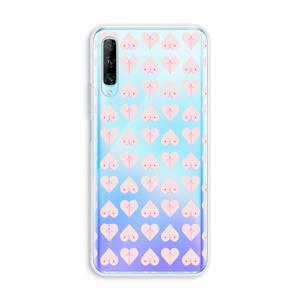 CaseCompany Ass 'n Titties: Huawei P Smart Pro Transparant Hoesje