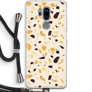 CaseCompany Terrazzo N°13: LG G7 Thinq Transparant Hoesje met koord