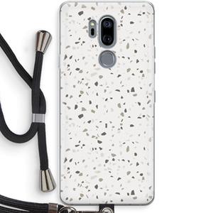 CaseCompany Terrazzo N°14: LG G7 Thinq Transparant Hoesje met koord