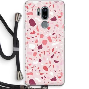 CaseCompany Terrazzo N°15: LG G7 Thinq Transparant Hoesje met koord