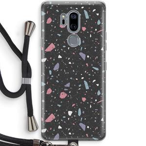 CaseCompany Terrazzo N°16: LG G7 Thinq Transparant Hoesje met koord