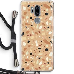 CaseCompany Terrazzo N°17: LG G7 Thinq Transparant Hoesje met koord