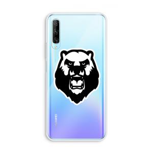 CaseCompany Angry Bear (white): Huawei P Smart Pro Transparant Hoesje