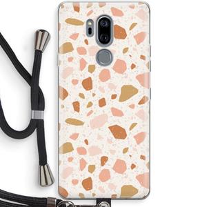 CaseCompany Terrazzo N°18: LG G7 Thinq Transparant Hoesje met koord