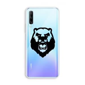 CaseCompany Angry Bear (black): Huawei P Smart Pro Transparant Hoesje