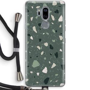 CaseCompany Terrazzo N°19: LG G7 Thinq Transparant Hoesje met koord