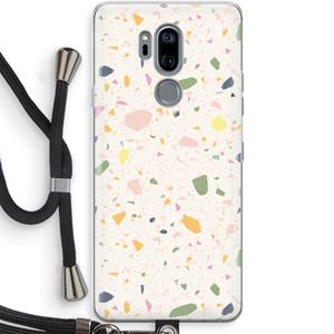 CaseCompany Terrazzo N°21: LG G7 Thinq Transparant Hoesje met koord