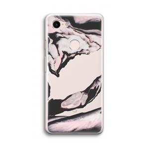 CaseCompany Roze stroom: Google Pixel 3 Transparant Hoesje