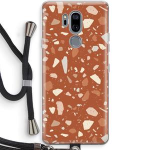 CaseCompany Terrazzo N°22: LG G7 Thinq Transparant Hoesje met koord