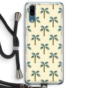 CaseCompany Paradise: Huawei P20 Transparant Hoesje met koord