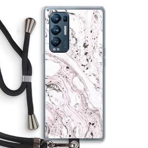 CaseCompany Mengelmoes: Oppo Find X3 Neo Transparant Hoesje met koord