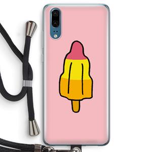 CaseCompany Raketijsje: Huawei P20 Transparant Hoesje met koord
