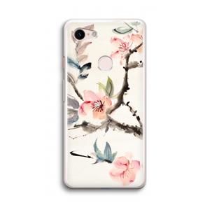 CaseCompany Japanse bloemen: Google Pixel 3 Transparant Hoesje