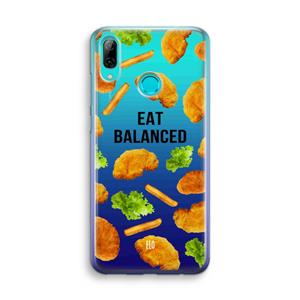 CaseCompany Eat Balanced: Huawei P Smart (2019) Transparant Hoesje