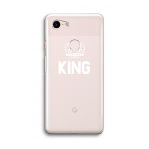 CaseCompany King zwart: Google Pixel 3 Transparant Hoesje