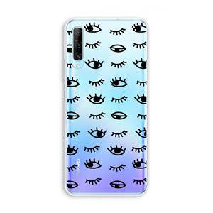 CaseCompany Eye pattern #2: Huawei P Smart Pro Transparant Hoesje