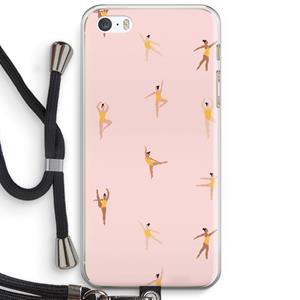 CaseCompany Dans #2: iPhone 5 / 5S / SE Transparant Hoesje met koord