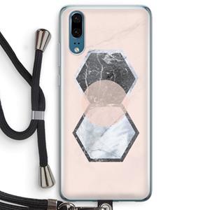 CaseCompany Creatieve toets: Huawei P20 Transparant Hoesje met koord