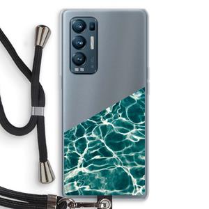 CaseCompany Weerkaatsing water: Oppo Find X3 Neo Transparant Hoesje met koord