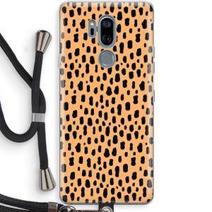 CaseCompany Panter: LG G7 Thinq Transparant Hoesje met koord