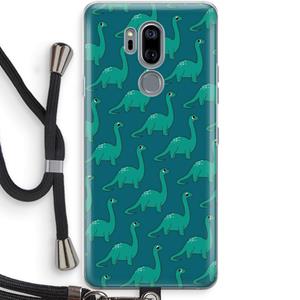 CaseCompany Diplodocus: LG G7 Thinq Transparant Hoesje met koord
