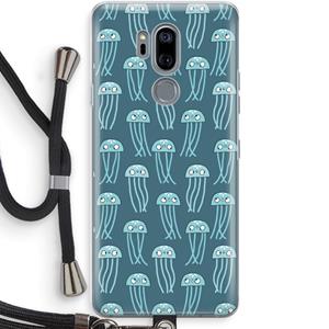 CaseCompany Kwallie: LG G7 Thinq Transparant Hoesje met koord