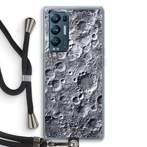 CaseCompany Maanlandschap: Oppo Find X3 Neo Transparant Hoesje met koord