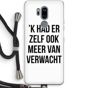 CaseCompany Meer verwacht: LG G7 Thinq Transparant Hoesje met koord