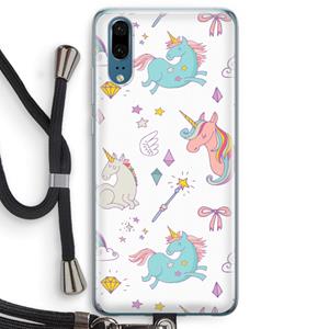 CaseCompany Fantasiewereld: Huawei P20 Transparant Hoesje met koord