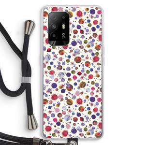 CaseCompany Planets Space: Oppo A94 5G Transparant Hoesje met koord