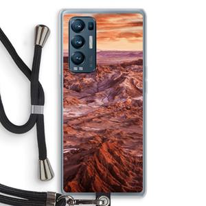 CaseCompany Mars: Oppo Find X3 Neo Transparant Hoesje met koord
