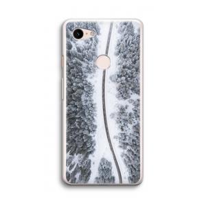 CaseCompany Snøfall: Google Pixel 3 Transparant Hoesje