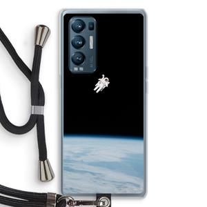 CaseCompany Alone in Space: Oppo Find X3 Neo Transparant Hoesje met koord