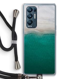 CaseCompany Stranded: Oppo Find X3 Neo Transparant Hoesje met koord
