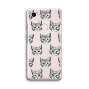 CaseCompany Kitten: Google Pixel 3 Transparant Hoesje