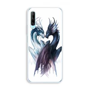 CaseCompany Yin Yang Dragons: Huawei P Smart Pro Transparant Hoesje