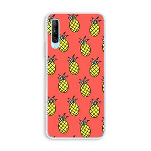 CaseCompany Ananas: Huawei P Smart Pro Transparant Hoesje